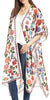 Image of Relipop Women's Chiffon Blouse Loose Tops Beach Kimono Floral Print Cardigan